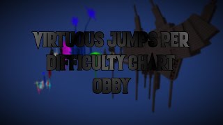 Virtuous Jumps Per Difficulty Chart Obby All Stages 1  53 Roblox Obby [upl. by Aviv]