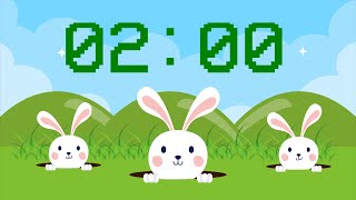 2 Minute Easter Timer  2 Minute Countdown Timer with Alarm and Relaxing Music [upl. by Ledniahs665]