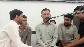 TurabFarzand Syed Abid Hussain Hatif Alwari Badshah Naqvi Marsiya Parh Rahay han majlis soyemnoha [upl. by Jamaal]