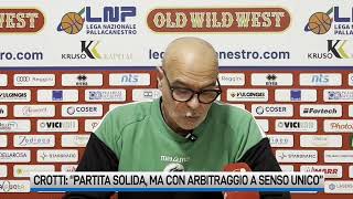 Avellino Basket Crotti quotPartita solida ma arbitraggio a senso unicoquot [upl. by Procora]