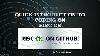 Quick Introduction to Coding on RISC OS [upl. by Ris]