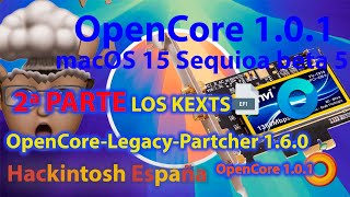 Hackintosh España Wifi BCM4360 macOS 15 Sequioa beta 5 OpenCore 101 kexts actualizados [upl. by Veronika]