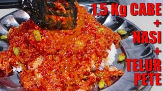 Buka Puasa TANBOY KUN  MAKAN CABE  15 Kg PAKAI NASI [upl. by Fonzie]