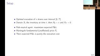 Optimal Execution for N Traders with Transient Price Impact [upl. by Nnail]