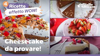 4 CHEESECAKE SUPER GOLOSE facili e perfette per lestate 😍😋🍰 [upl. by Gnas]