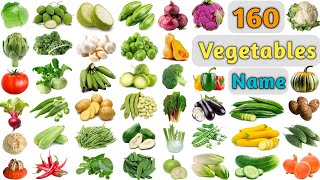 Vegetables Vocabulary ll 160 Vegetables Name in English With Pictures ll All Vegetables Name [upl. by Paapanen813]