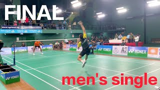 FINAL MS  ALL INDIA SENIOR NATIONAL RANKING BADMINTON TOURNAMENT  ARYAMANN VS LOKESH [upl. by Honorine]