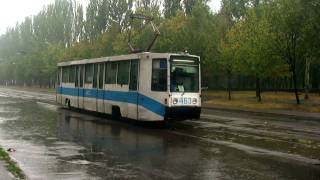 Кривий Ріг трамваї  Kryvyi Rih trams [upl. by Etessil]