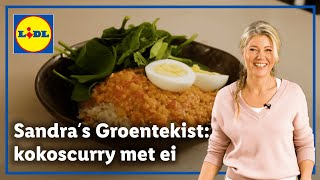 Sandras Groentekist  Kokoscurry met ei [upl. by Enelaehs]