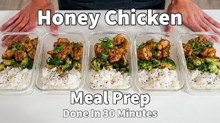 Honey chicken meal prep done in 30 minutes to set you up for the whole week  Episode 1 [upl. by Notgnilra]