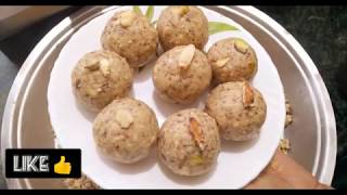 हिवाळा स्पेशल Udid daliche ladoo  Dink amp dryfruits yukt udidache ladu recipe  Dalache ladu [upl. by Pelmas]