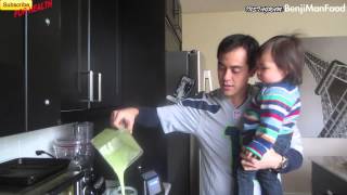 Green Smoothie Recipe High Fiber BenjimanTv [upl. by Skcirdnek661]