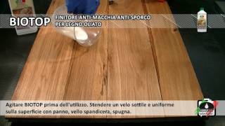 Come effettuare un trattamento impregnante olioceroso su superfici in legno [upl. by Eerahs]