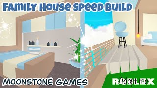 Adopt Me Pastel Family House Speed Build 2  Hall Kitchen Bath and Bedroom  Roblox Modern Home [upl. by Aronos]