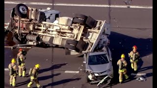 Loop 101 shut down near Camelback Road in West Valley due to crash [upl. by Eelyram927]