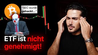 Bitcoin Crash wegen ETF Fake News [upl. by Rebmyt]