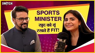 Real Heroes अनुराग ठाकुर की फिटनेस का राज़  Anurag Thakur on his fitness  Cricket Tickets [upl. by Ellevehs354]