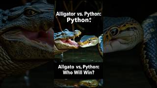 🐊🐍Alligator vs Burmese Python in Florida Everglades trending animals facts shorts viralvideo [upl. by Nylatsyrk]