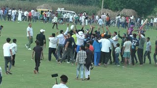 mewat cricket league Final match Indri Vs Shikarpur winning moment [upl. by Shayn]