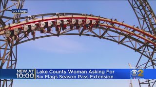 Amid COVID Concerns Lake County Woman Asks For Six Flags Season Pass Extension [upl. by Ahseim]