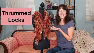 How to Make Thrummed Stole from Wool Locks [upl. by Remoh]