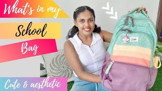 Whats in my school bag 😍  sahithya sudeesh vlogs [upl. by Nivle]