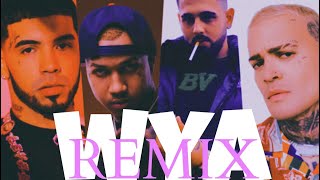 WYA REMIX PINK👹Anuel AA3730iZaakrv2nti7 LYRICS VIDEO [upl. by Sauncho]