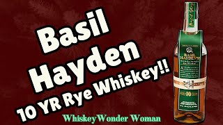 Limited Edition Basil Hayden 10 Year Rye  Whiskey Review [upl. by Hatnamas]