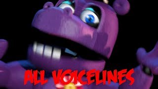 Mr Hippo  All Voicelines with Subtitles  Ultimate Custom Night [upl. by Brittany385]