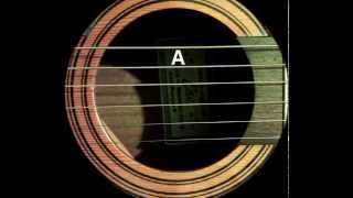 Acoustic guitar tuning  E Standard [upl. by Adna]