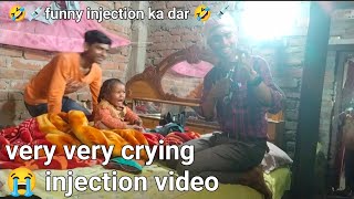 injection video baby crying on hip in hospital  injection vlog  daily vlogging injection video [upl. by Rediah]