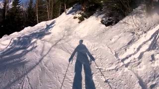 Skiing the path from Montenvers to Chamonix [upl. by Margalo]