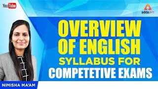 English  English Syllabus  Overview of English Syllabus for Competetive Exams  Nimisha Maam [upl. by Ailimaj]