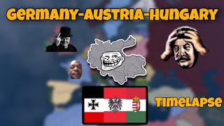 What if GermanyAustriaHungary Empire existed  Hoi4 Timelapse [upl. by Gavrah]