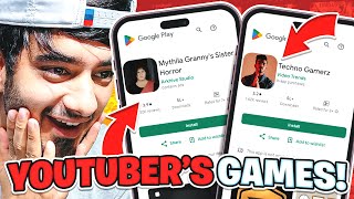 Playing Youtubers Games from Playstore [upl. by Helsell434]