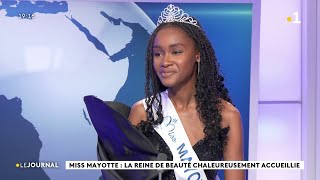 Miss Mayotte  la reine de beauté chaleureusement accueillie [upl. by Gladys]