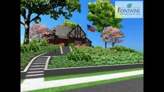 3D Home Landscape Design Virtual Walkthrough [upl. by Jandy]