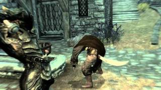 Skyrim Axe finishing move [upl. by Klatt]