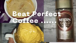 Hand beaten coffee  Like expensive restaurants  Super tasty home made coffee [upl. by Dosi]