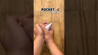 How to make a paper rocket shorts origami [upl. by Rey]