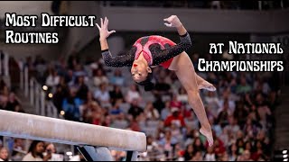 Most Difficult Routines Performed at 2024 US Gymnastics National Championships [upl. by Catharina]