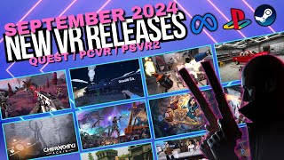 September 2024 New VR Game Releases Quest PCVR PSVR2 [upl. by Peti]