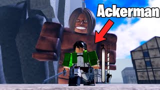 I Became Mikasa Ackerman In Attack On Titan Evolution Part 1 [upl. by Cynth]