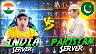 India Vs Pakistan Server Id 😱 Collection Battle Angry Brother Challenge Me😨  Garena Free Fire [upl. by Meid]