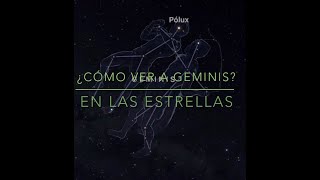 3 ¿Cómo ver la Constelación de GÉMINIS en las Estrellas [upl. by Ponzo404]