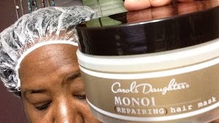 Carols Daughter Monoi Repairing Mask TEXLAXED RELAXED Deep Conditioner [upl. by Nedak]