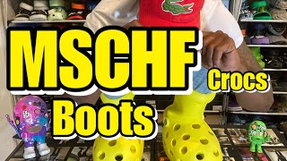 MSCHF Boots x Crocs Review  on foot [upl. by Aneram]