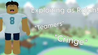 Playing TOTAL ROBLOX DRAMA but with EXPLOITS making alliances and beating teamers [upl. by Arbmik]