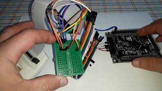 How to connect a board STM32F407VET6 to the programmer STLINKV2 [upl. by Aliemaj487]