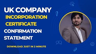 How to Check UK company documents  Incorporation certificate  confirmation statement  enablers [upl. by Durman557]